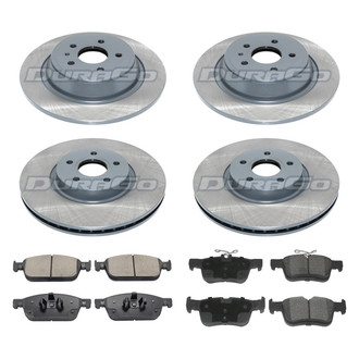 DuraGo® - Titanium Series 1-Piece Plain Brake Kit with Ceramic Brake Pads