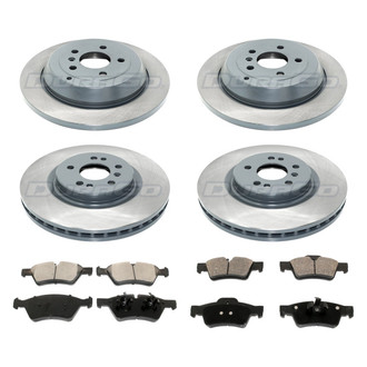DuraGo® - Titanium Series 1-Piece Plain Brake Kit with Ceramic Brake Pads