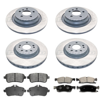 DuraGo® - Titanium Series 1-Piece Plain Brake Kit with Ceramic Brake Pads