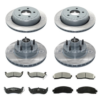 DuraGo® - Titanium Series 1-Piece Plain Brake Kit with Ceramic Brake Pads