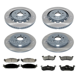 DuraGo® - Titanium Series 1-Piece Plain Brake Kit with Ceramic Brake Pads