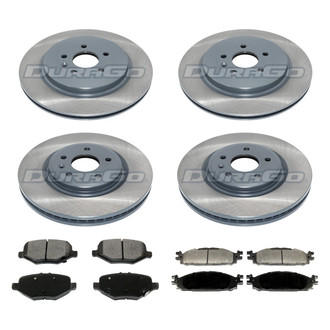 DuraGo® - Titanium Series Plain Front and Rear Brake Kit with Ceramic Pads