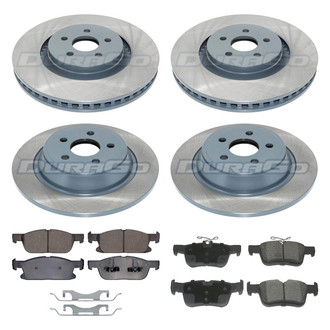 DuraGo® - Titanium Series 1-Piece Plain Brake Kit with Ceramic Brake Pads