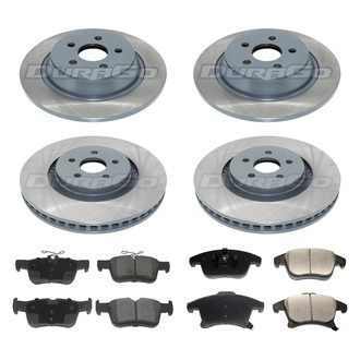 DuraGo® - Titanium Series 1-Piece Plain Brake Kit with Ceramic Brake Pads