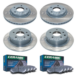 DuraGo® - Titanium Series Plain Brake Kit with Ceramic Pads