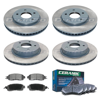 DuraGo® - Titanium Series 1-Piece Plain Brake Kit with Ceramic Brake Pads