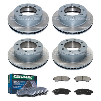 DuraGo® - Titanium Series Plain Brake Kit with Ceramic Pads