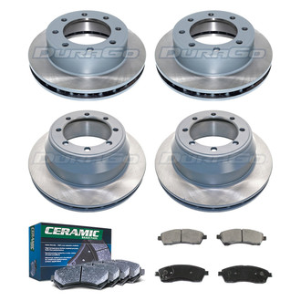 DuraGo® - Titanium Series Plain Front and Rear Brake Kit with Ceramic Pads