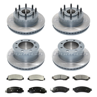 DuraGo® - Titanium Series Plain Front and Rear Brake Kit with Ceramic Pads