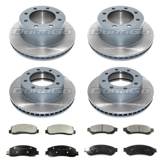 DuraGo® - Titanium Series Plain Front and Rear Brake Kit with Ceramic Pads