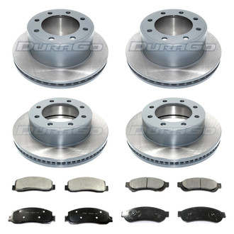DuraGo® - Titanium Series Plain Front and Rear Brake Kit with Ceramic Pads