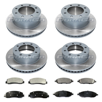 DuraGo® - Titanium Series Plain Front and Rear Brake Kit with Ceramic Pads