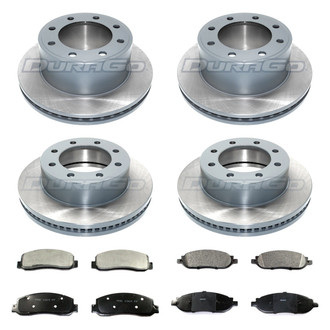 DuraGo® - Titanium Series Plain Front and Rear Brake Kit with Ceramic Pads
