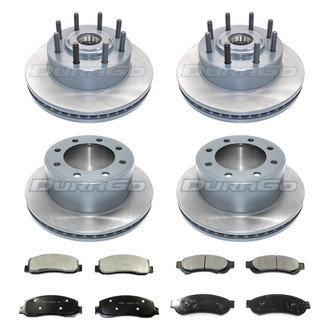 DuraGo® - Titanium Series Plain Front and Rear Brake Kit with Ceramic Pads
