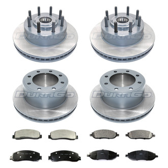 DuraGo® - Titanium Series Plain Front and Rear Brake Kit with Ceramic Pads