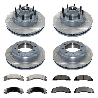 DuraGo® - Titanium Series Plain Front and Rear Brake Kit with Ceramic Pads