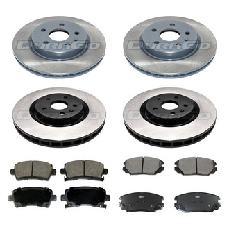 DuraGo® - Electrophoretic Coated Plain Brake Kit with Ceramic Pads