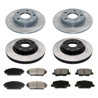 DuraGo® - Electrophoretic Coated Plain Brake Kit with Ceramic Pads