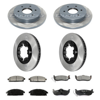 DuraGo® - Electrophoretic Coated 1-Piece Plain Brake Kit with Ceramic Brake Pads