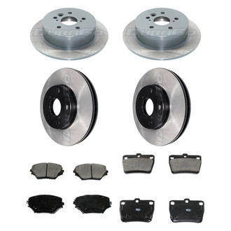 DuraGo® - Electrophoretic Coated Plain Brake Kit with Ceramic Pads