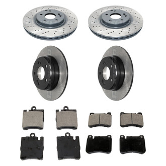 DuraGo® - Electrophoretic Coated Plain Brake Kit with Ceramic Pads