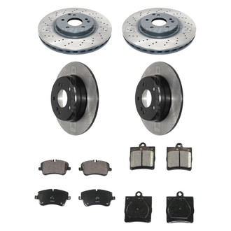 DuraGo® - Electrophoretic Coated 1-Piece Plain Brake Kit with Ceramic Brake Pads