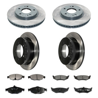 DuraGo® - Electrophoretic Coated Plain Brake Kit with Ceramic Pads