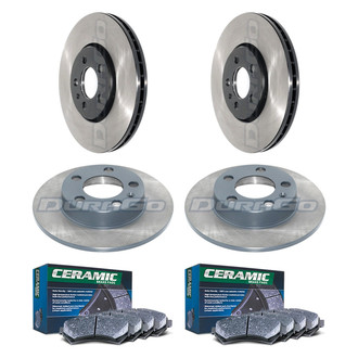 DuraGo® - Electrophoretic Coated Plain Brake Kit with Ceramic Pads