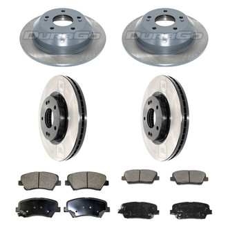 DuraGo® - Electrophoretic Coated Plain Brake Kit with Ceramic Pads