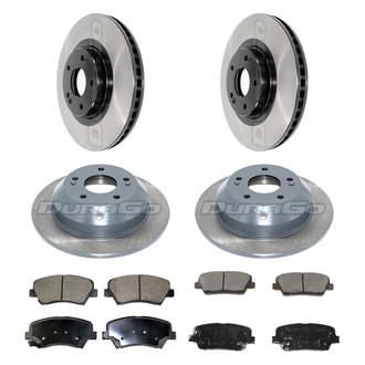 DuraGo® - Electrophoretic Coated Plain Brake Kit with Ceramic Pads