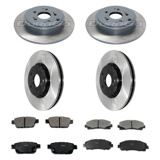 DuraGo® - Electrophoretic Coated Plain Brake Kit with Ceramic Pads