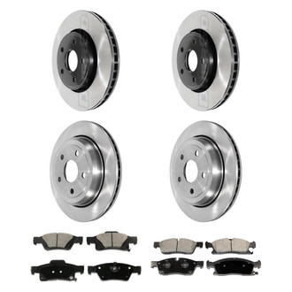 DuraGo® - Electrophoretic Coated Plain Brake Kit with Ceramic Pads