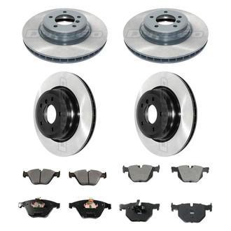 DuraGo® - Electrophoretic Coated 1-Piece Plain Brake Kit with Ceramic Brake Pads