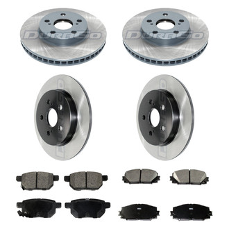 DuraGo® - Electrophoretic Coated Plain Brake Kit with Ceramic Pads