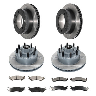 DuraGo® - Electrophoretic Coated Plain Front and Rear Brake Kit with Ceramic Pads