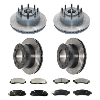 DuraGo® - Electrophoretic Coated Plain Front and Rear Brake Kit with Ceramic Pads