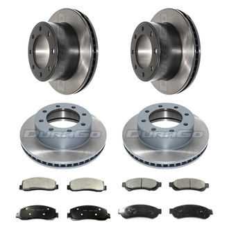 DuraGo® - Electrophoretic Coated Plain Front and Rear Brake Kit with Ceramic Pads