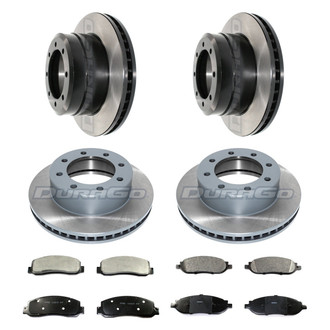 DuraGo® - Electrophoretic Coated Plain Front and Rear Brake Kit with Ceramic Pads