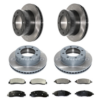 DuraGo® - Electrophoretic Coated Plain Front and Rear Brake Kit with Ceramic Pads