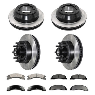 DuraGo® - Electrophoretic Coated Plain Front and Rear Brake Kit with Ceramic Pads