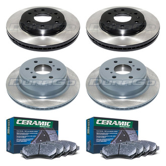 DuraGo® - Municipal Series 1-Piece Plain Brake Kit with Ceramic Brake Pads