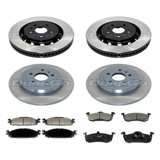 DuraGo® - Municipal Series 1-Piece Plain Brake Kit with Ceramic Brake Pads
