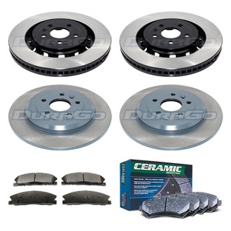 DuraGo® - Municipal Series Plain Front and Rear Brake Kit with Ceramic Pads