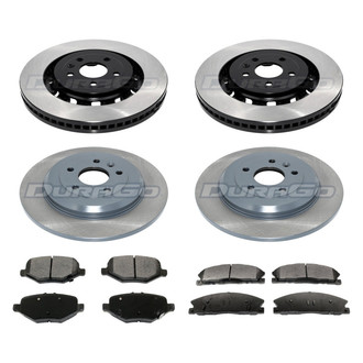 DuraGo® - Municipal Series Plain Front and Rear Brake Kit with Ceramic Pads