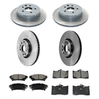 DuraGo® - Plain Front and Rear Brake Kit with Ceramic Pads