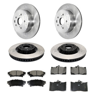 DuraGo® - Plain Front and Rear Brake Kit with Ceramic Pads