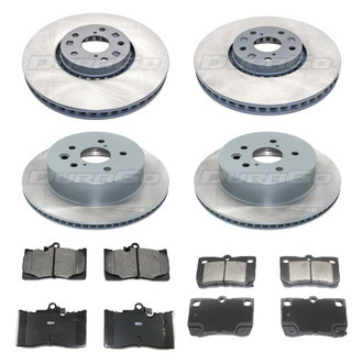 DuraGo® - Titanium Series 1-Piece Plain Brake Kit with Ceramic Brake Pads