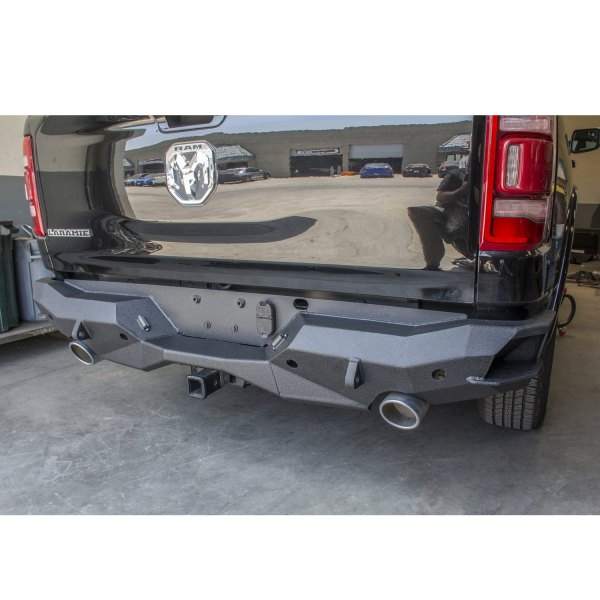 DV8 Offroad® - Full Width Rear HD Black Powder Coated Bumper