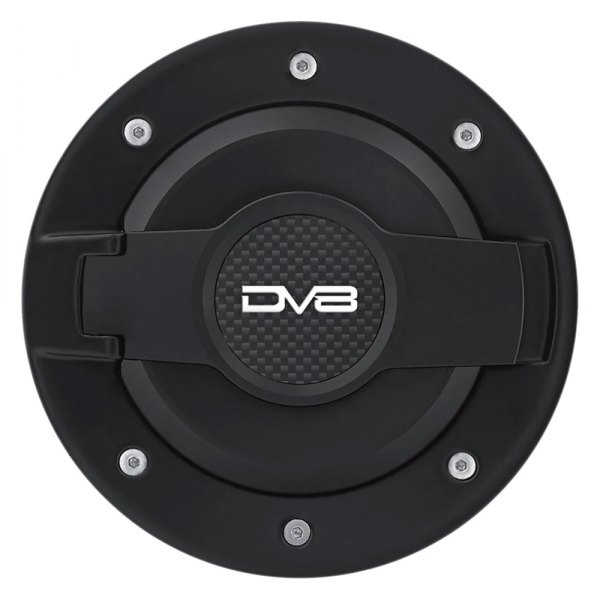 DV8 Offroad® - Non-Locking Black Fuel Door with Brushed Trim