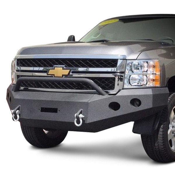 DV8 Offroad® - Full Width Front HD Black Powder Coated Bumper